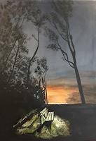 Beate-Fritz-Miscellaneous-Romantic-motifs-Nature-Wood-Contemporary-Art-Contemporary-Art